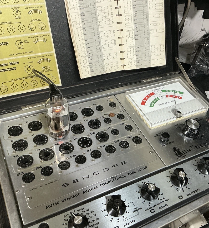 TUBO DE VACÍO ELÉCTRICO STRONG GE 6JS6 - PROBADO EN MUY BUEN ESTADO - USADO Foto 4 de 4