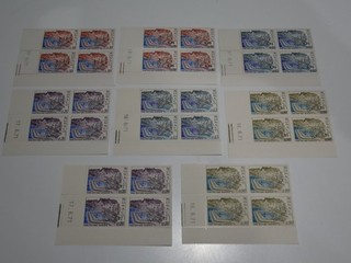 MONACO LOT 8 BLOCS COINS DATES DE 4 TIMBRES PREOBLITERES NEUFS DE 1971
