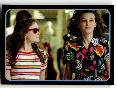 Panini Stranger Things 2 Sticker #71 Eleven & Max at Mall