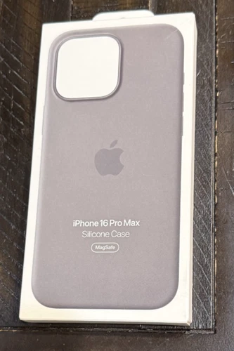 Genuine Apple Silicone Magsafe Case for iPhone 16 Pro Max (6.9") - Stone Gray