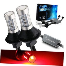7443 Error Free Canbus Ready Red LED Brake Parking Tail Stop Turn Signal