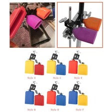 Drum Set Double Mounted Bell Set Noisemaker Percussion Cow Bell Set Accessories