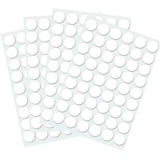 Self Adhesive Screw Hole Stickers White 21mm Screw Cover s Dust Proof for