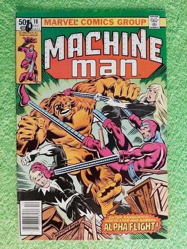 MACHINE MAN #18 FN Duty Free NEWSSSTAND key tied to X-men #140 RD8313 - Picture 1 of 15