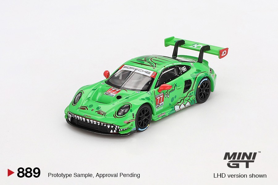 MINI GT PORSCHE 911 GT3 R #77 AO RACING REXY 2024 IMSA DAYTONA 24H