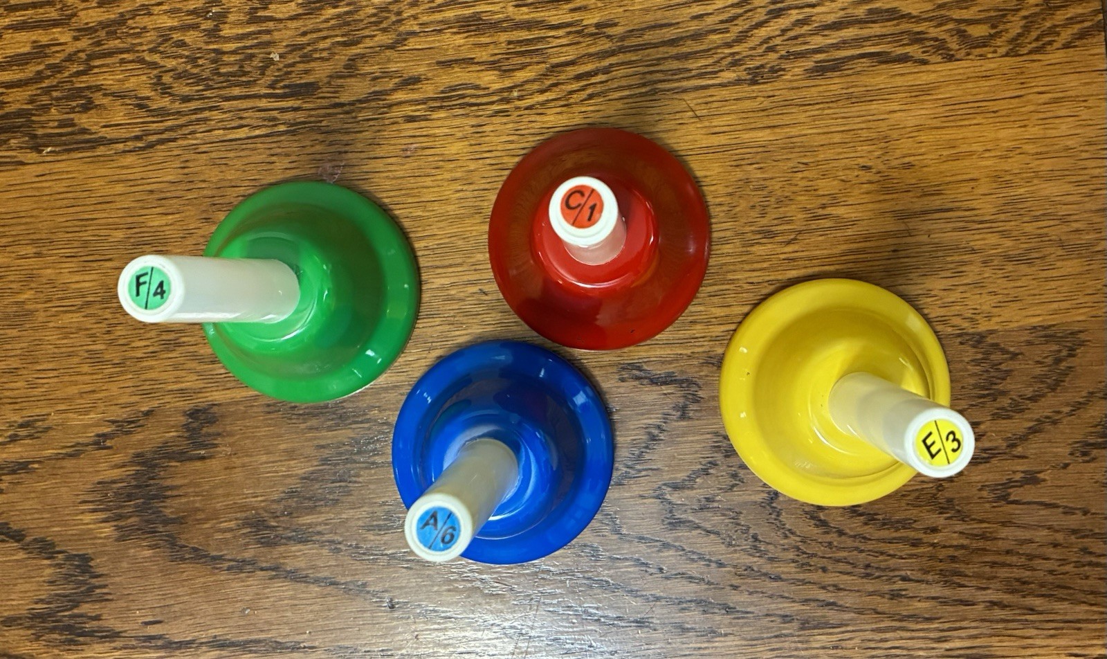 Kids Play 8 Note Hand Bell Set Rhythm Band Instruments Educational EUC