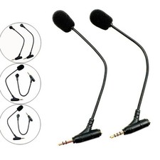 Headphones Microphone 3.5mm Flexible Microphone for Gamings Headsets Headphones