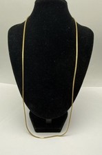 14K Yellow Gold Wheat Chain Necklace 23.5" 1.2mm 7.5g Fine Jewelry