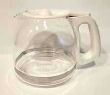 Mr. Coffee 12 Cup Replacement Glass Carafe Pot Model PLD13 White