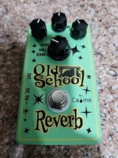 Caline Old School Reverb Guitar Effects Pedal  AMAZING CONDITION with box