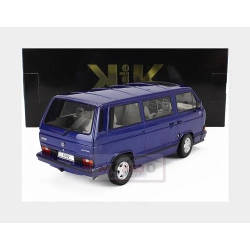 1:18 KK Scale Volkswagen T3 Multivan 1992 Blue Met KKDC180141 Modellino - Immagine 3 di 3