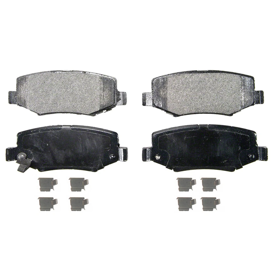 Conjunto de pastilhas de freio a disco dianteiro traseiro serve para Jeep Wrangler 2007-2017 - Imagem 4 de 4