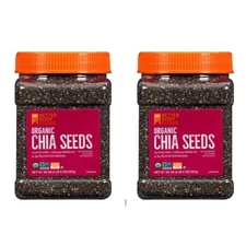 Better Body Foods Organic Chia Seeds 20oz (Pack of 2) Non-GMO Gluten Free Omega3