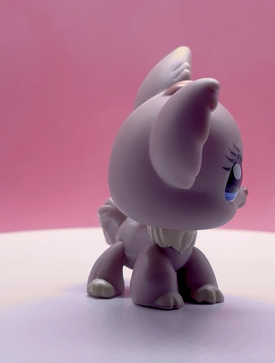 LPS Hasbro Rare Grey Chihuahua Dog #1392 - Authentic Littlest Pet