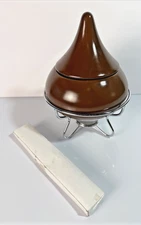 Hershey’s Kisses Fondue Set Pot w/ Stand, Lid, 4 Forks & Tealight Vintage