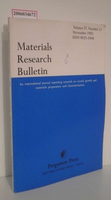 Materials Research Bulletin - Volume 27 * Number 11 * November 1992 An internati