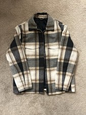 H M Plaid Jacket, Thick Plaid Fabric With Inner Lining, Pockets Inside/Outside