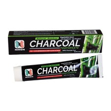 2 Pack Ninon Charcoal Toothpaste 100 Natural Fluoride Free