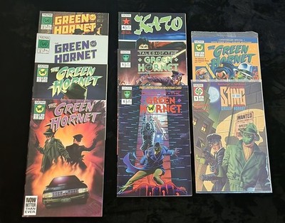 Green Hornet Lot - 9 comics Several #1's NOW Comics, 2 are in orig polybag