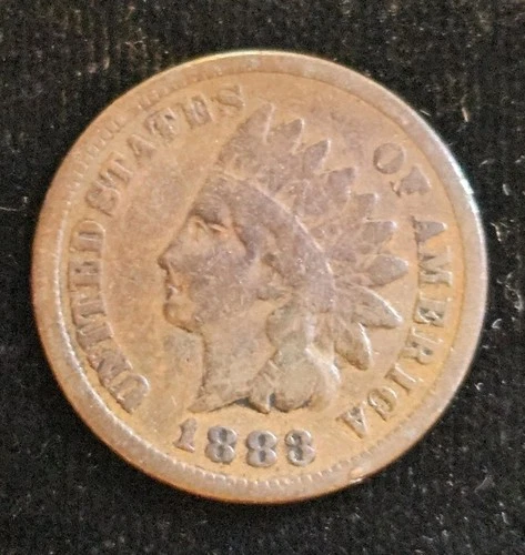 VG 1883 Bronze Indian Head Cent KM# 90a