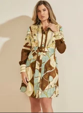 NWT Marciano by Guess Melodie Chemisier Polycharm Corsage Dress Size 6