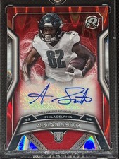 2024 Topps Resurgence Ainias Smith Rookie Auto Red /5 Eagles RRS-AS RC