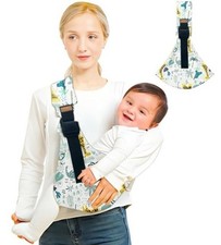 Adjustable Baby Sling Carrier Safari Print 10 30lbs Soft Comfy Wrap for Moms NEW