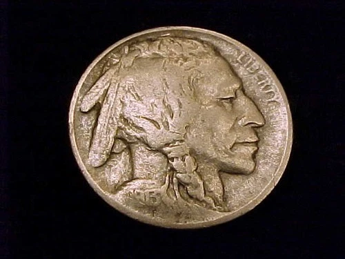 1913-P Type 1 Buffalo Nickel, Very Good Grade.