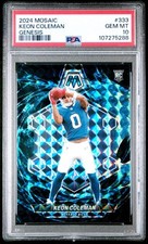 2024 NFL Mosaic Buffalo Bills Keon Coleman Genesis Rookie Card *GEM MINT PSA 10*