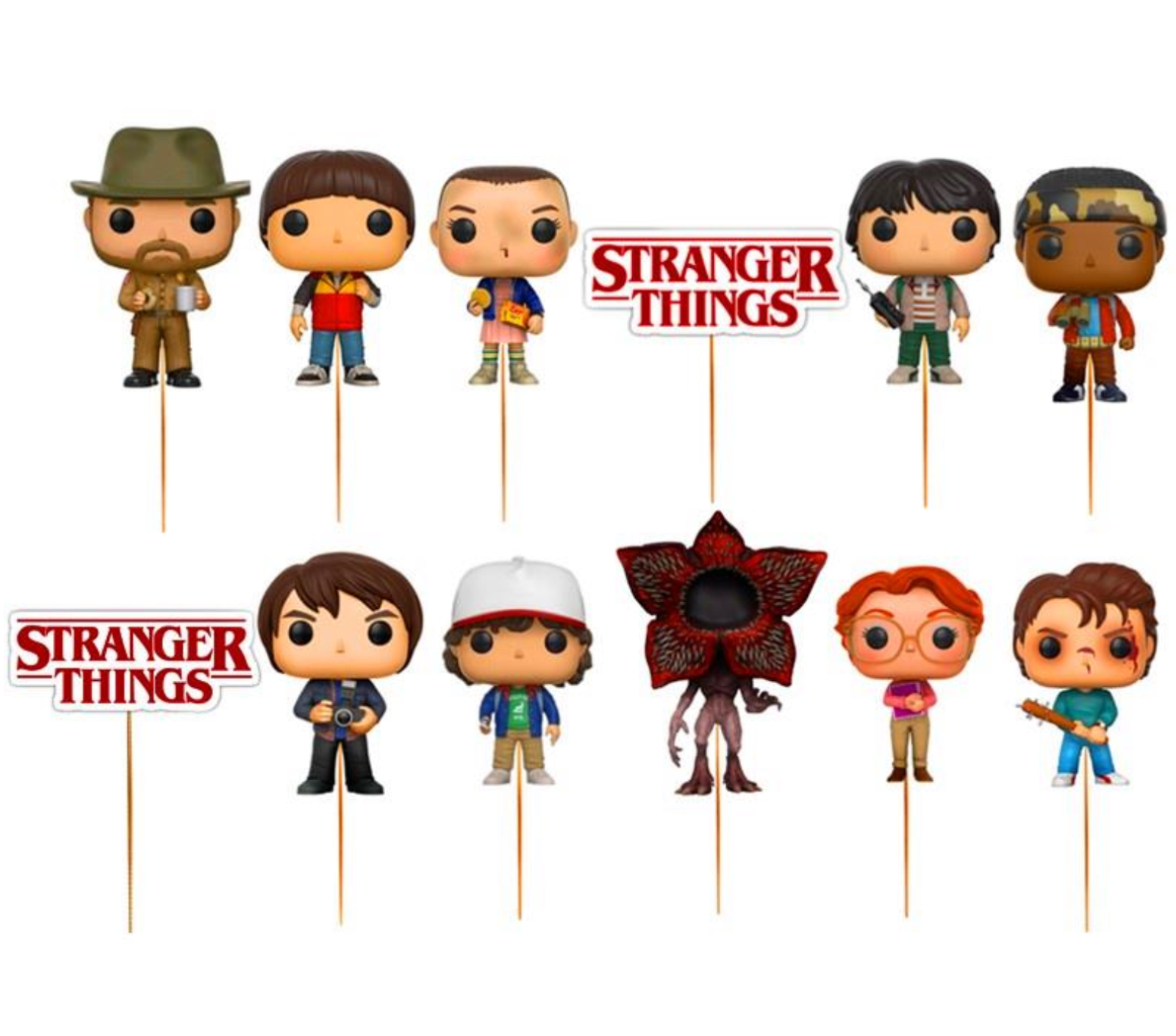 Stranger Things Cupcake Topper Balloon Decoration Supplies Party Stranger Things Cupcake Topper Balloon Decoration Supplies Party