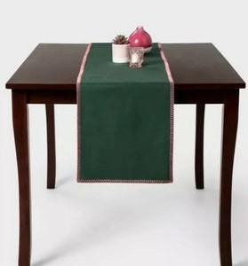 Target Opalhouse 72 X 14 Pink Stitch Green Table Runner New Ebay
