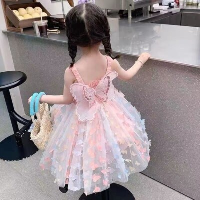 Toddle Girl Rainbow Butterfly Dress Birthday Dress Size 2-3Y | eBay