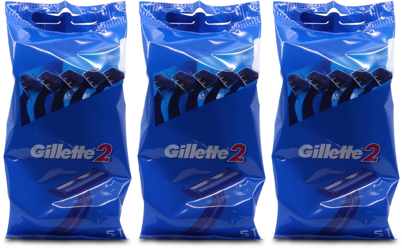 Gillette 2 Men's Disposable Razors 10 Razors Twin Blade - Image 12