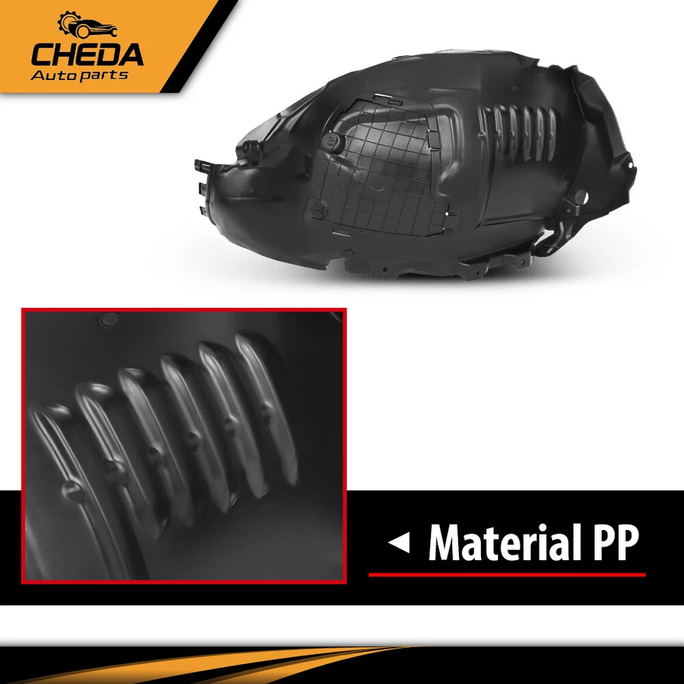 Forros de guardabarros delantero izquierdo y derecho aptos para Mercedes-Benz C400 W205 2015-2021 Foto 4 de 4