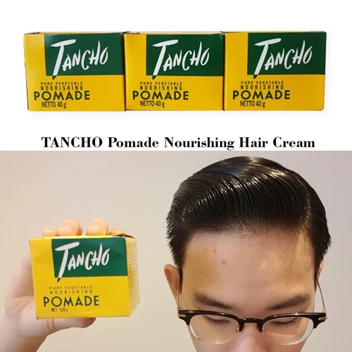 TANCHO POMADE NOURISHING HAIR CREAM SHINE STYLING GROOM PURE VEGETABLE 40 grm. - Picture 3 of 3