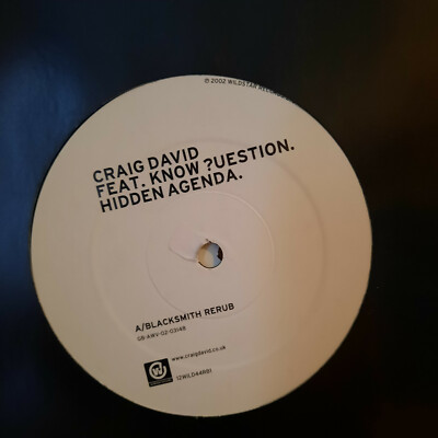 Craig David - Hidden Agenda / 12''  Vinyl 