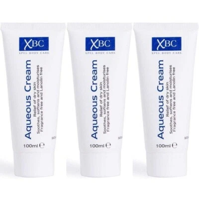 XBC Aqueous Cream Tube Relief Of Dry Skin 100ml x 3