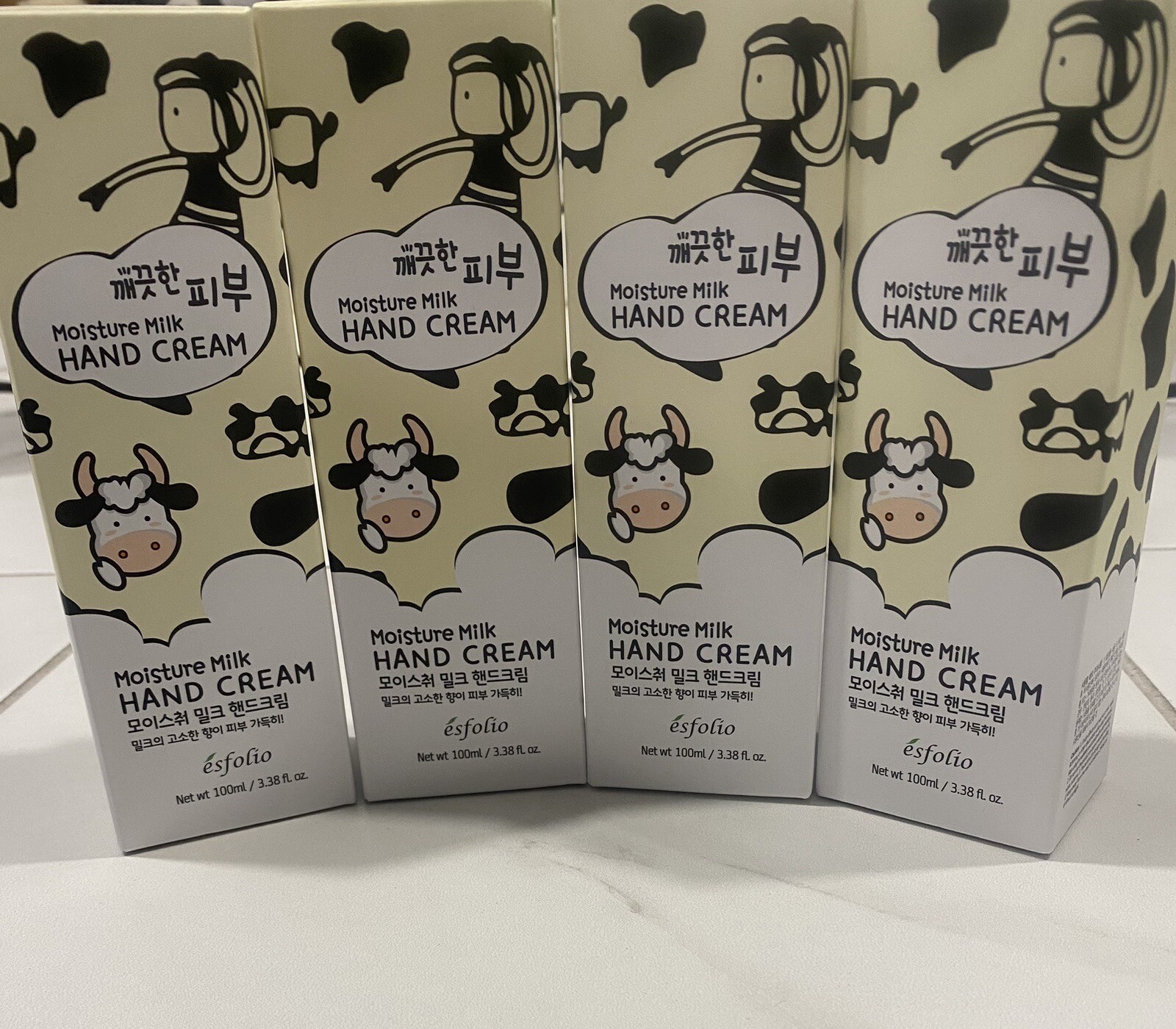 Brand NEW Esfolio Moisture Milk ￼ Hand Cream Korean Skin Care 3.38 FL Oz 100ml