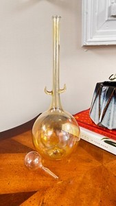 Vintage Parise Vetro Glass Decanter with Stopper