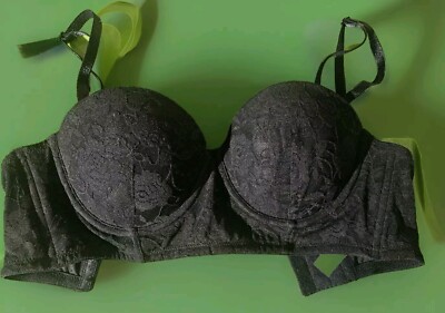 Self Expressions By Maidenform 34C Balconet Bra Push-up Padded Removable Strap