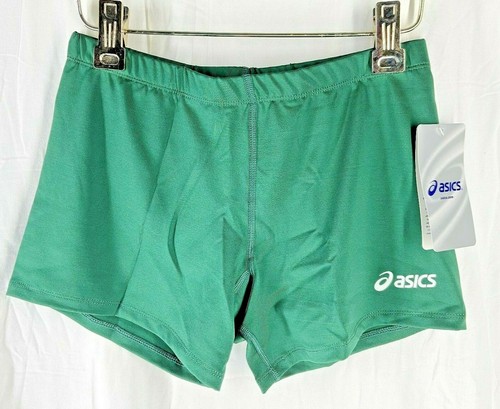 Asics Damen 4" Court dunkelgrün Volleyball Spandex Shorts - Bild 1 von 4