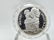 1995 1oz .999 Fine Silver "Merry Christmas" Round **Sealed In Plastic** 84.95 per troy oz