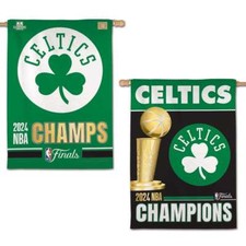 Boston Celtics 2024 NBA Finals Champions Vertical Flag 2 Sided 28X40 in.