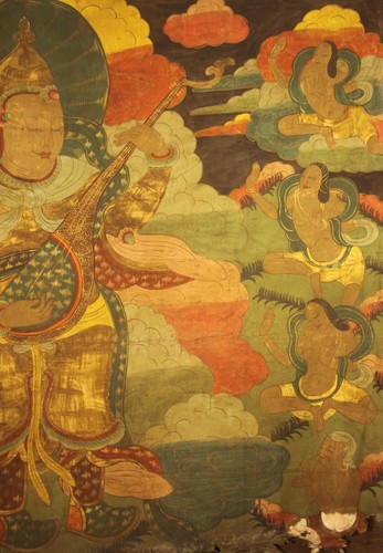 Wonderful Huge Tibet Old Buddhism Temple Thangka Four Heavenly Kings Dharmapalas - Picture 9 of 16