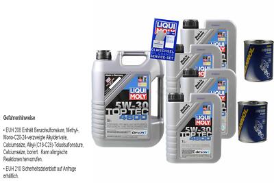 9L Motoröl Liqui Moly Top Tec 4600 5W-30 2x MANNOL Motor Flush ADDITIV
