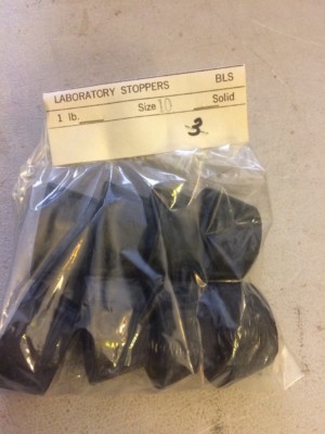 LABORATORY STOPPERS NEW OLD STOCK SIZE 10 SOLID 8 PK ILB STEAMPUNK 3