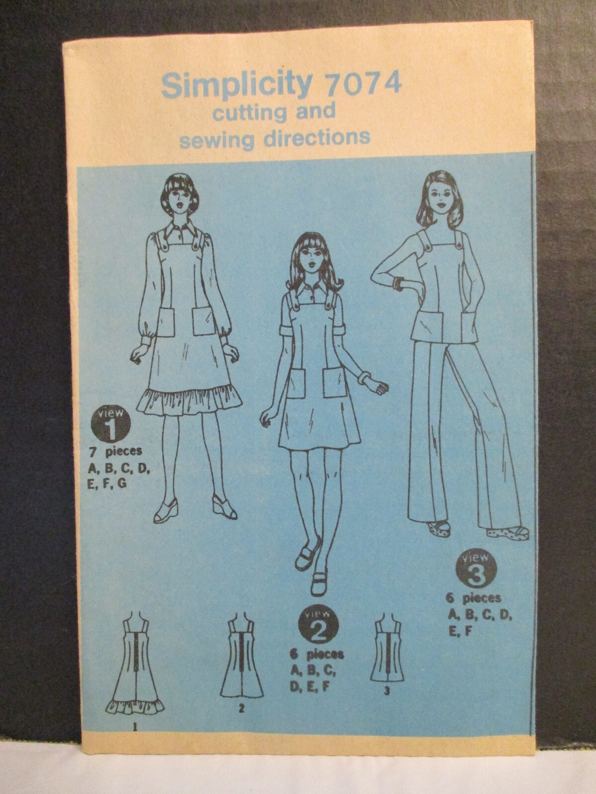 Simplicity Pattern 7074 Misses Jumper & Top Size 12 Bust 34