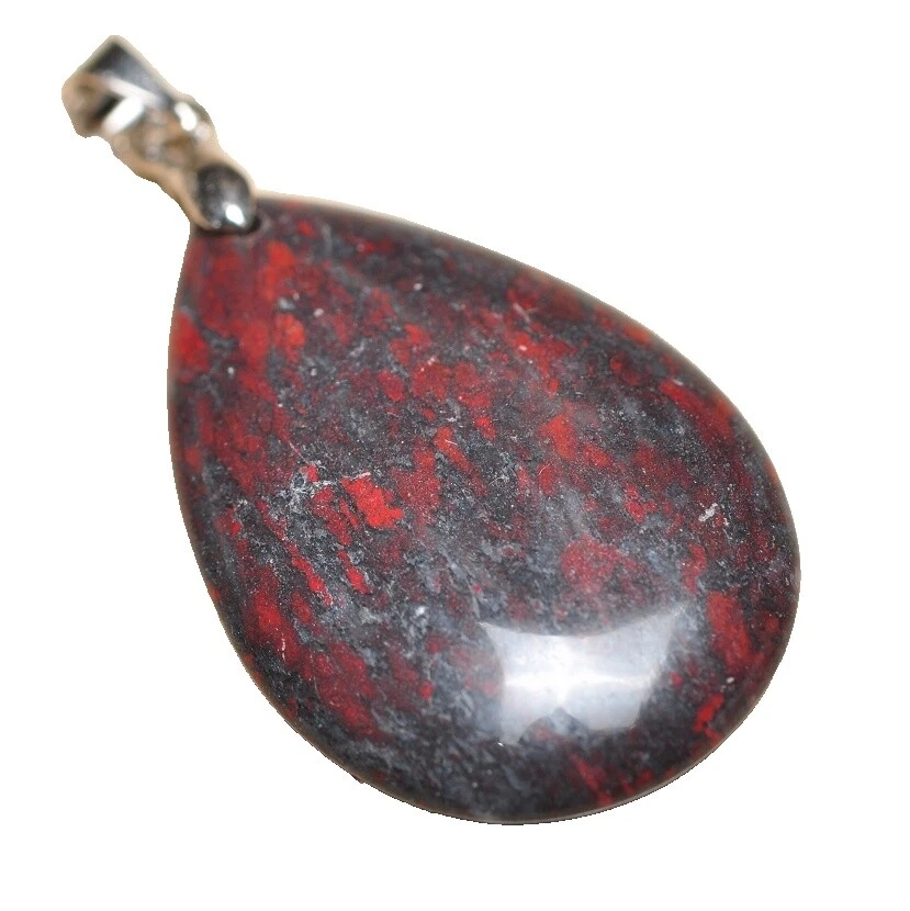 Joyería de Moda Oro Blanco Piedra de sangre