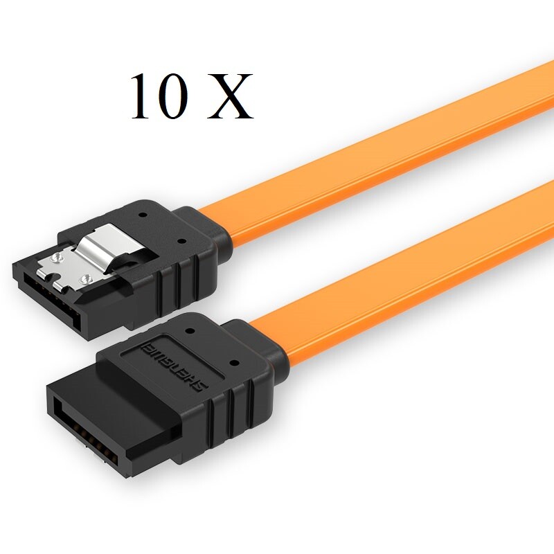 10 x SATA Cable SATA3 III 6GB/s Date Cable for HDD Hard Drive SSD  15inch ORG