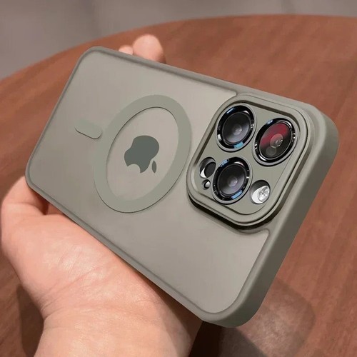 High Quality Translucent Magnetic Case For iPhone 16 15 14 13 12 11 Pro Max Plus - Photo 4 sur 24